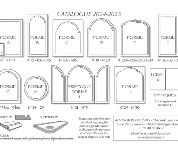 Catalogue Formats Planches Icônes vignette